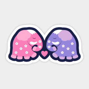 Elephant love Sticker